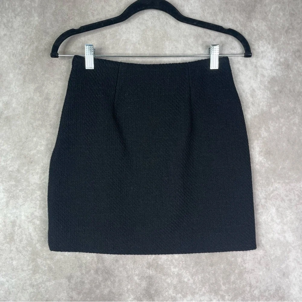 & Other‎ Stories A-Line Textured Mini Skirt In Black Women's Size 0